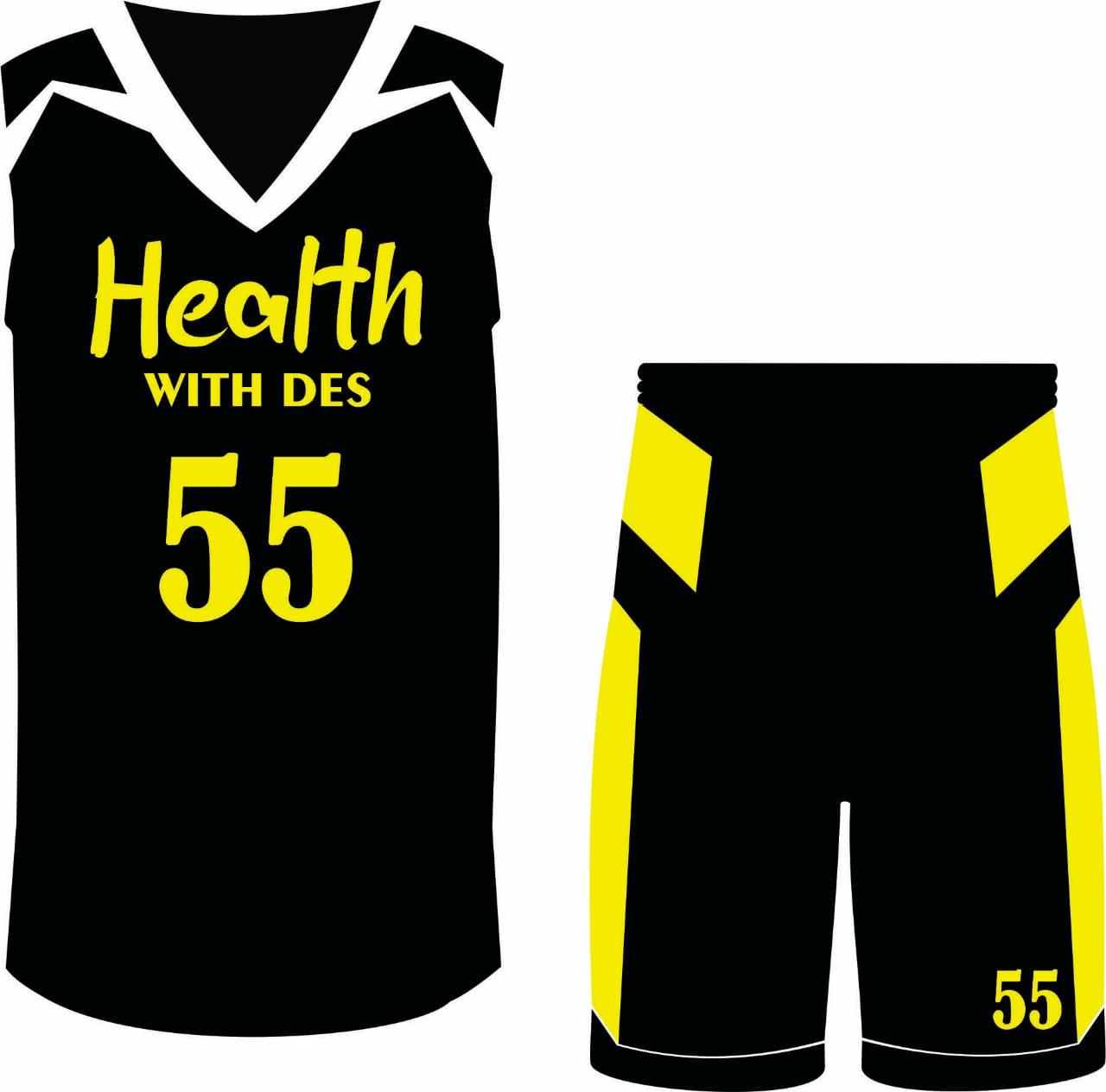 Health with des Basketball Jersey